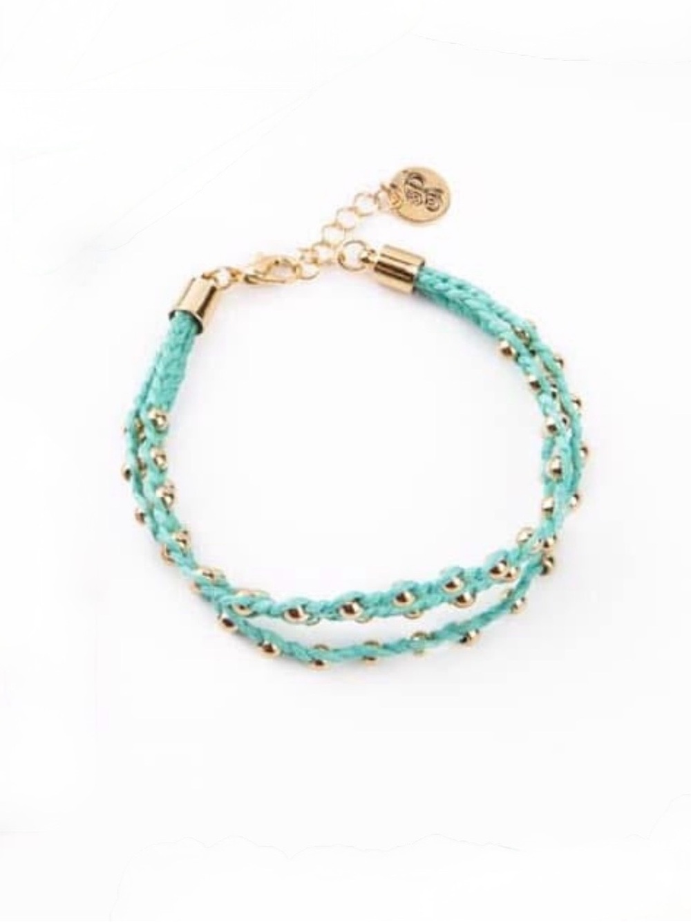 NEW Layered Turquoise & Gold April Bracelet Plunder - Picture 2 of 8